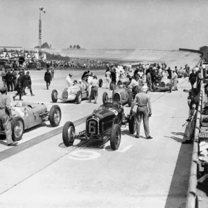 3AP5888 - Anonymous - Grid of the 1934 French Grand Prix
