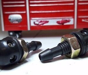 2x Universal Twin/Dual Jet Windscreen Washers Straight Inlet Screw Fitting 4MM