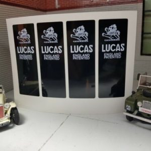 1940-60 Land Rover Series 1 Lucas Patented England Wiring Loom Wrap Labels