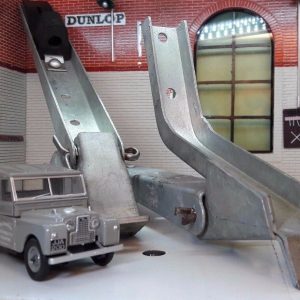 Complete Galvanised Seat Back Rest Hinges x2 Land Rover Series 1 86 88 107 109