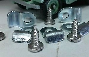 Fuel 1/4" Pipe Line Chassis Saddle Clamp Clips x5 Land Rover Series 2 2a 3