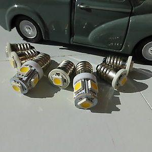 Morris Minor Traveller Dash light bulbs 7 LED E10 Set