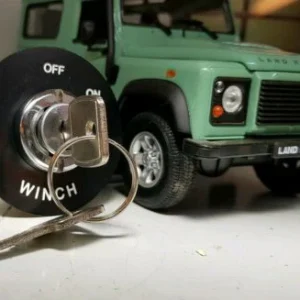 Land Rover Electric Winch Isolating Master Control Lock Switch, Collar & Keys