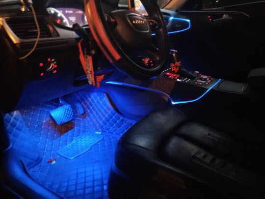 LED Interior RGB LED Strip Lights App Controlled Atmosphere Wedge Bar - Image 8