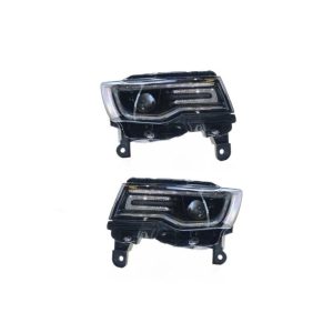Suitable For Jeep Grand Cherokee WK2 Black Hawk SRT-8 AFS LED Headlights Assembly Pair (Refurbished Original)