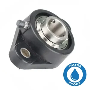 SUCFLPL207 Black Thermoplastic 2 Bolt Flange with Stainless Steel Insert 35mm