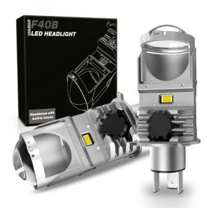 Gex F40B H4 Hi Low Beam Crystal White 6000K LED Headlights Conversion Kit
